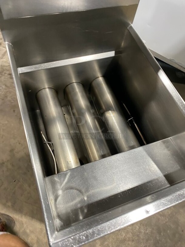 GREAT! MKE Commercial Natural Gas Powered Deep Fat Fryer! All Stainless Steel! On Legs! - Image 5 of 8
