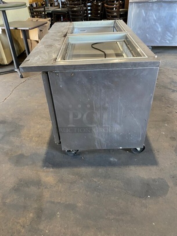 Beverage Air Commercial Refrigerated Sandwich Prep Table! With 2 Door Underneath Storage Space! All Stainless Steel! On Casters! Model: SPE6024M SN: 8911336 115V 60HZ 1 Phase - Image 2 of 9