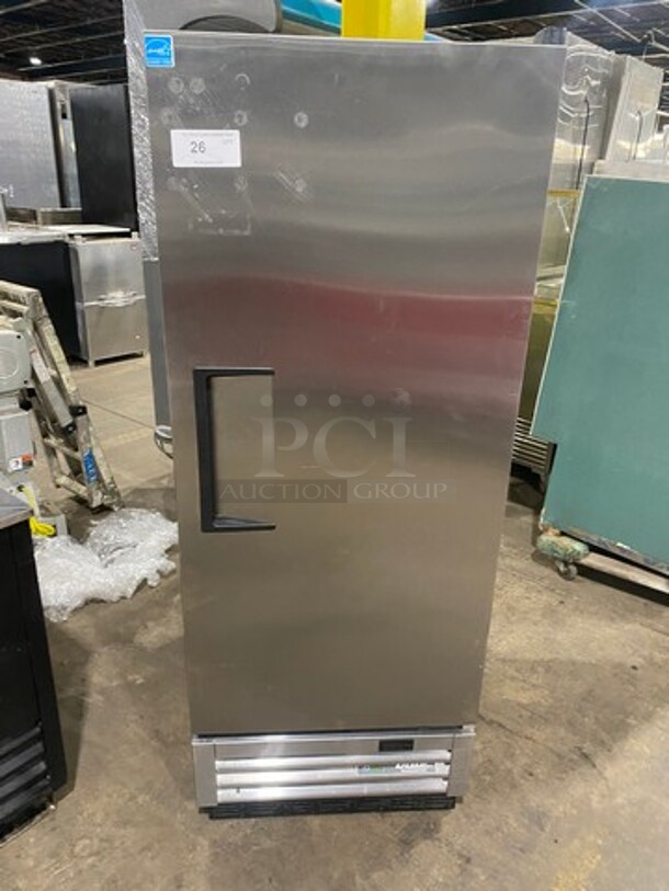 True Single Door Commercial Refrigerator! All Stainless Steel! Model T12HC Serial 9932023! 115V 1Phase!