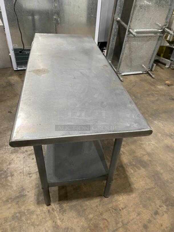 WOW! Solid Stainless Steel Work Top/ Prep Table! With Single Drawer! With Storage Space Underneath! On Legs! - Image 2 of 7
