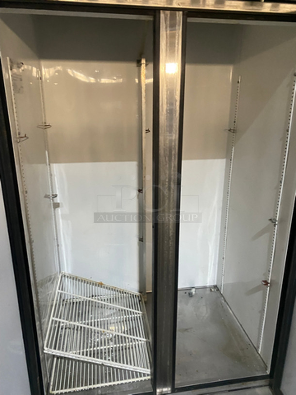 COOL! True Commercial 2 Door Reach In Refrigerator! With Poly Coated Racks! All Stainless Steel! On Casters! Model: T35 SN: 5079191 115V 60HZ 1 Phase - Image 5 of 10