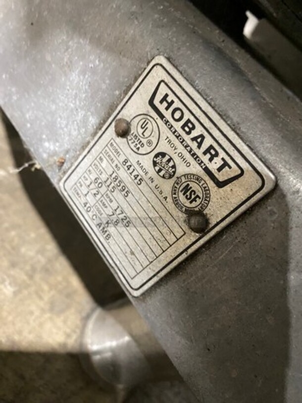 Hobart Commercial Countertop Buffalo Chopper! All Stainless Steel! Model: 84145 SN: 37155382 115V 60HZ 1 Phase - Image 7 of 8