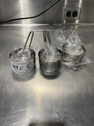 Stainless Steel 3 Sets Measuring Cups! 3x Your Bid!