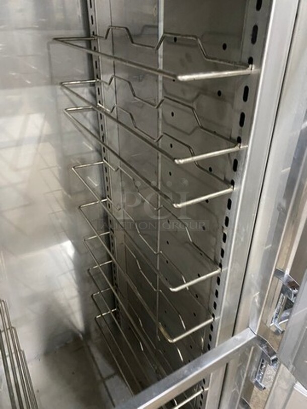 FWE Commercial Electric Powered Rethermalization/ Holding Cabinet! With Solid Split Doors! All Stainless! On Casters! Model: RH18HO SN: 133676602 208V 60HZ 1 Phase - Image 6 of 9