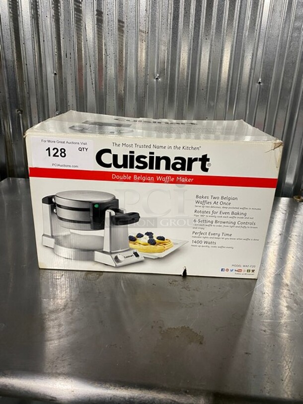 Cuisinart Double Belgian Waffle Maker! - Image 1 of 9