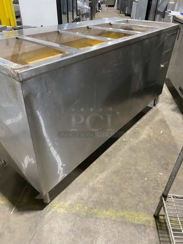 Stainless Steel Commercial Natural Gas Powered 5 Well Steam Table! With Storage Space Underneath! On Legs! - Image 4 of 8