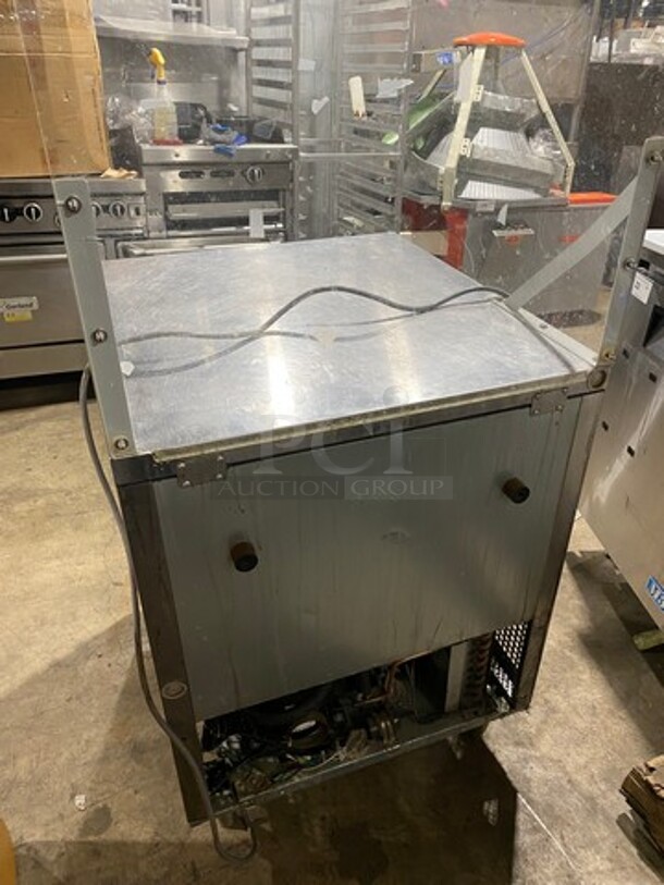 Turbo Air Commercial Single Door Lowboy/ Worktop Freezer! With Plexi Glass! All Stainless Steel! On Legs! MEASUREMENTS WITH OUT PLEXI GLASS! Model: MUF28 SN: MU2F808106 - Image 4 of 6