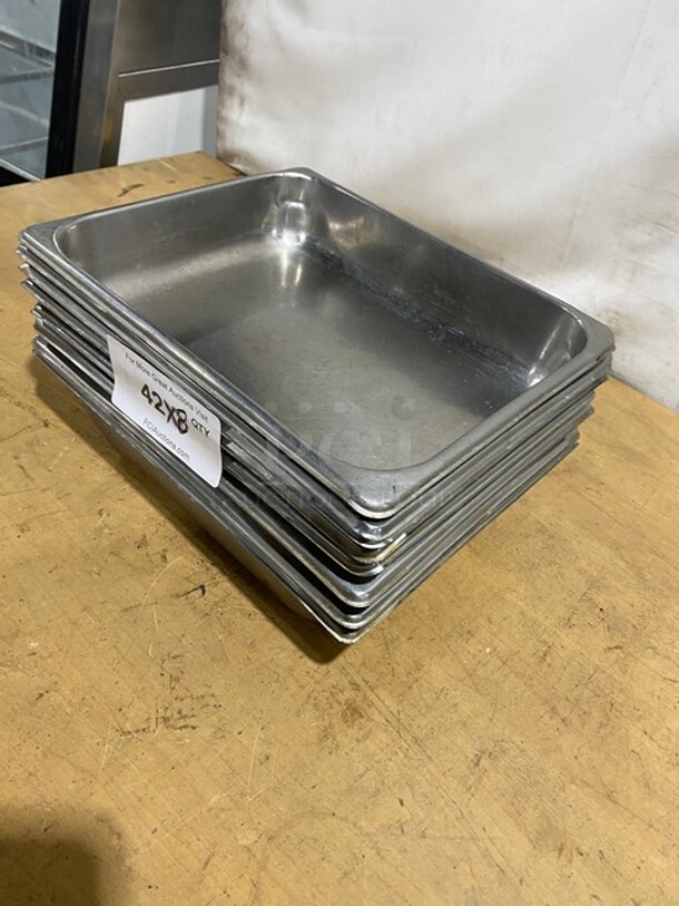 Commercial Stainless Steel Steam Table/Hotel Pans! 8X Your Bid! - Image 2 of 7
