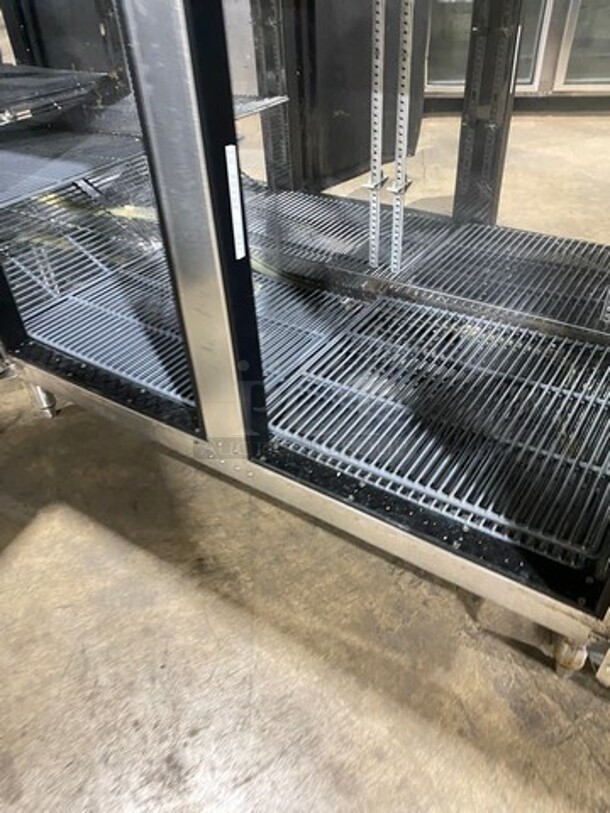 AMAZING! Perlick Commercial 4 Door Bar Back Cooler! With Poly Coated Racks! All Stainless Steel! On Legs! Remote Compressor/No Compressor! Model: BR96 SN: 676683 115V 60HZ 1 Phase - Image 7 of 10