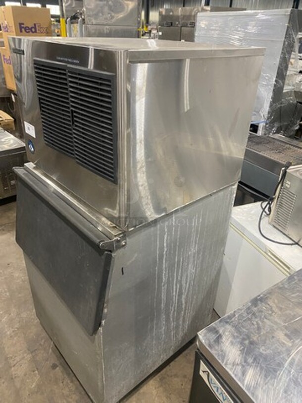 Hoshizaki Commercial Ice Maker Machine! With Commercial Ice Bin! All Stainless Steel! On Legs! Model: KML450MAH SN: N15485J 115/120V 60HZ 1 Phase - Image 2 of 8