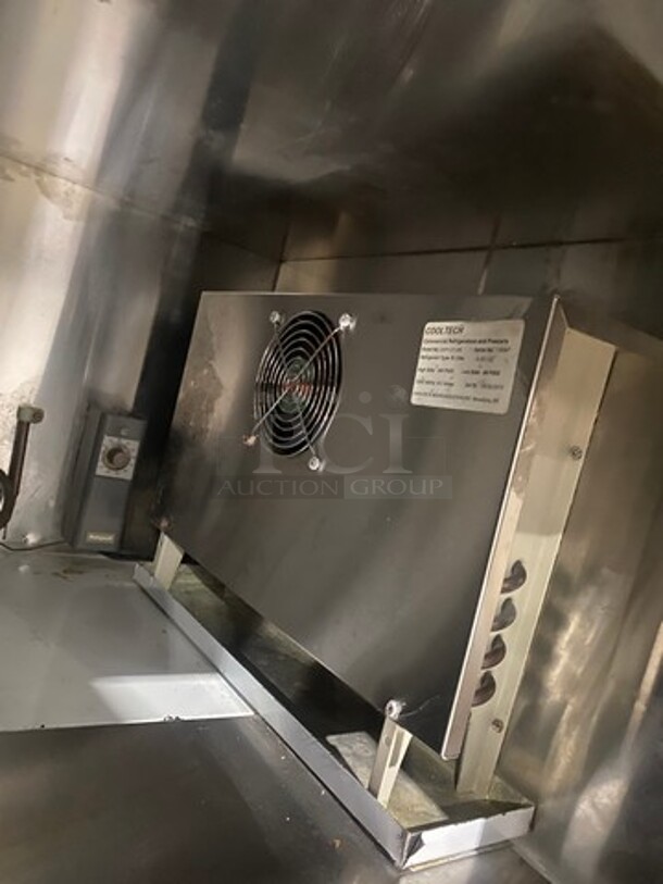 Cool Tech Commercial Single Door Lowboy/ Worktop Cooler! All Stainless Steel! On Casters! Model: CMPH27LBB SN: 116147 120V 60HZ 1 Phase - Image 6 of 8