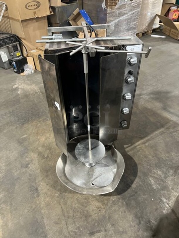 Inoksin Natural Gas Powered Infared 5 Burner Gyro Machine! All S.S.!  - Image 1 of 9