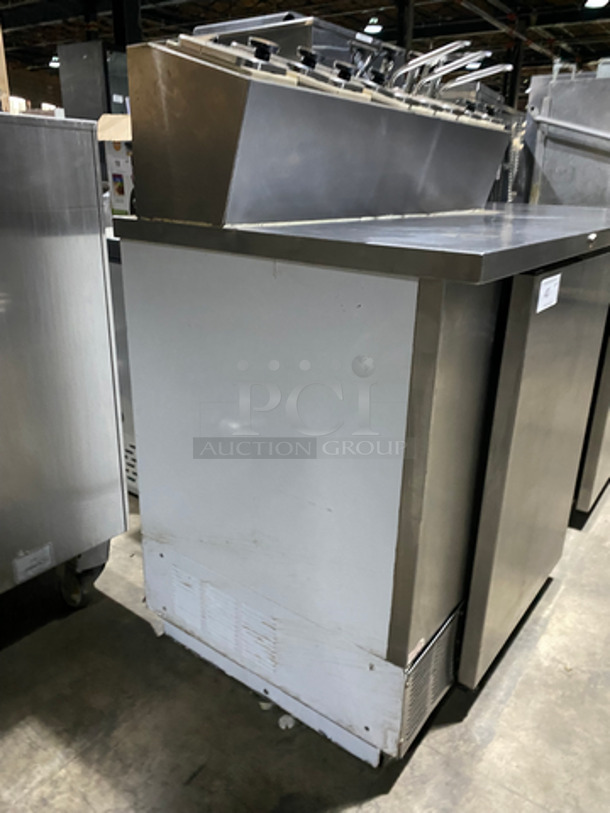 NICE! Beverage Air Commercial Refrigerated Work Top Station! With 2 Door Underneath Storage Space! With Cold Topping Rail! All Stainless Steel! Model: MS681 SN: 6715397 115V 60HZ 1 Phase - Image 2 of 9