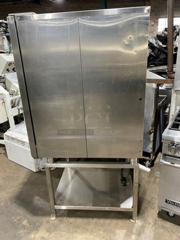 LATE MODEL! Alto Shaam CTP10-10E Stainless Steel Commercial! Electric Powered Combi Convection Oven w/ Stand! 208-240 Volts! 3 Phase! Mode CTP10-10E! Working When Removed! - Image 3 of 9