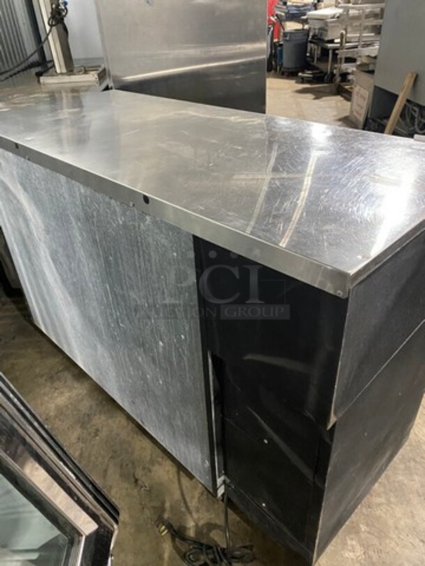 Commercial 2 Door Bar Back Refrigerated Cooler! With View Through Doors! All Stainless Steel! With Casters! - Image 3 of 9