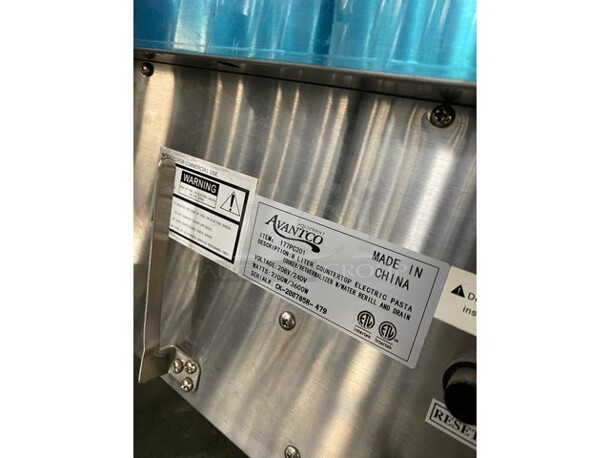 Avantco 8 Liter Countertop Electric Pasta Cooker! With Water Refill & Drain! SN:CK-200785R-479 - Image 5 of 9