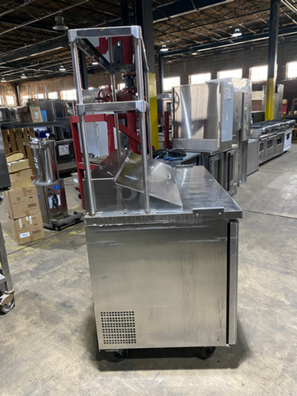 Atosa Commercial Refrigerated Sandwich Prep Table! With 2 Door Storage Space! Poly Coated Racks! With Overhead Shelf Space! All Stainless Steel! On Casters! Model: MSF8302 SN: MSF8302150509C4005 115V 60HZ 1 Phase - Image 2 of 11