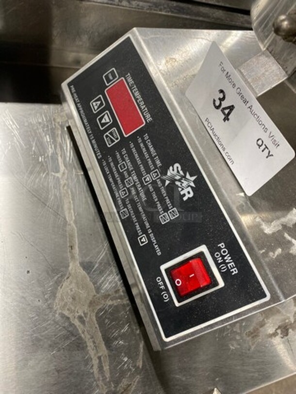 Star Commercial Countertop Waffle Cone Baker Press! All Stainless Steel! Model: SWCBE SN: WCB0975 - Image 8 of 9