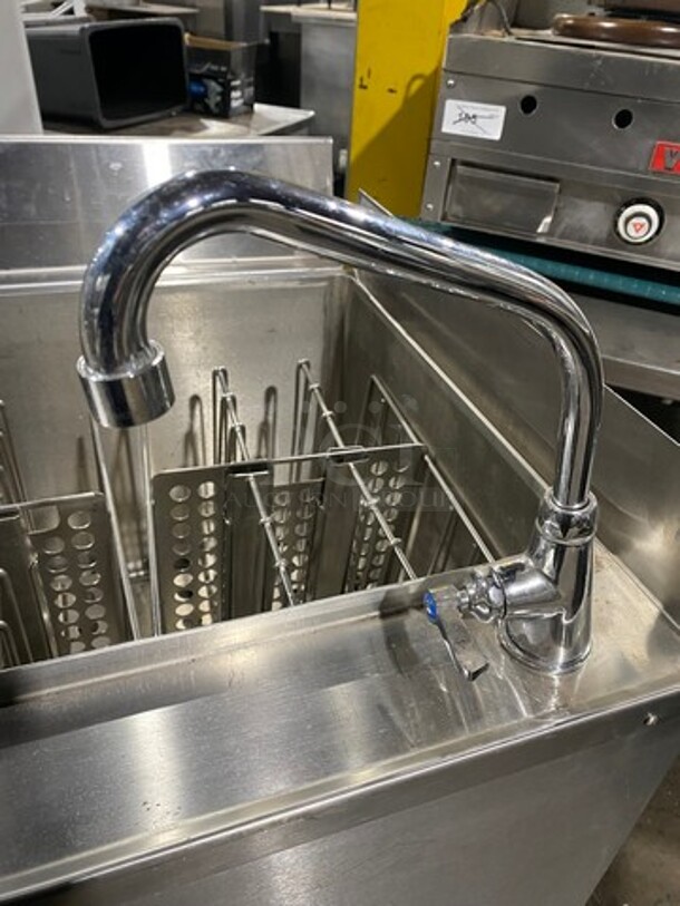 WOW! Elkay Commercial Pasta Cooker/ Rethermalizer! With Back And Single Side Splash! All Stainless Steel! On Legs! Model: RTB14SLOPB 208V 3 Phase - Image 6 of 9
