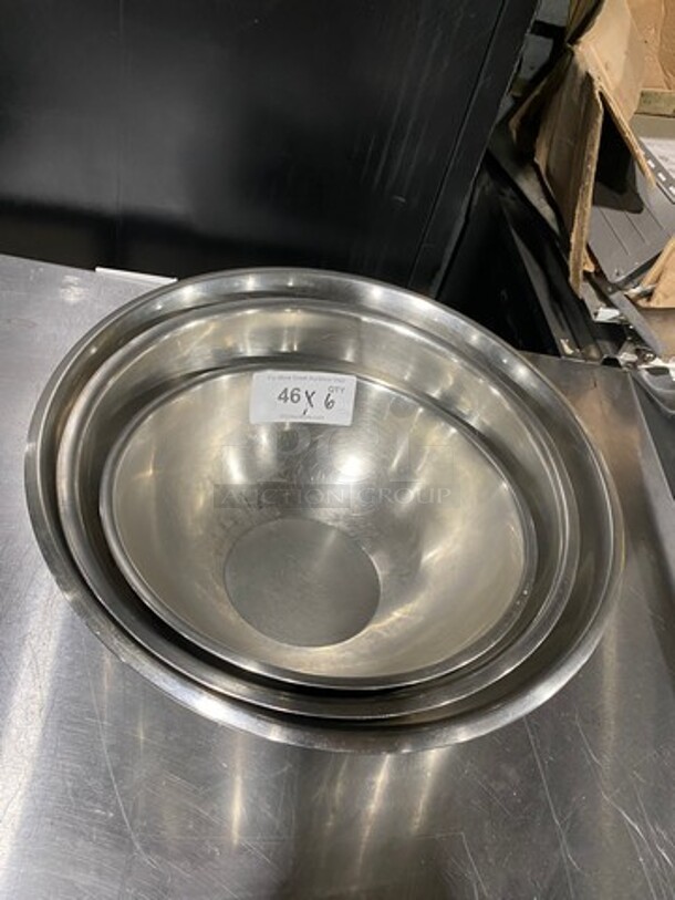 Assorted Size Stainless Steel Mixing Bowls! 6x Your Bid! - Image 3 of 3