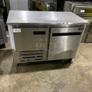 Cool Tech Commercial 2 Door Lowboy/Worktop Cooler! All Stainless Steel! On Casters! Model: CUSTOM48LB SN: 114962 115V
