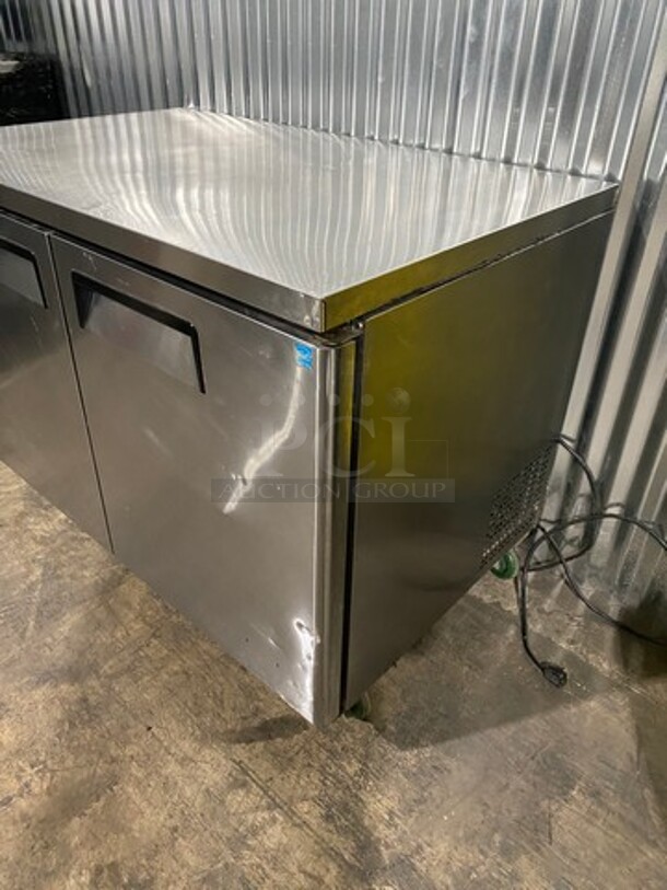 Supera Commercial 2 Door Lowboy/ Worktop Cooler! Stainless Steel! On Casters! Model: UR2R1 115V - Image 2 of 9