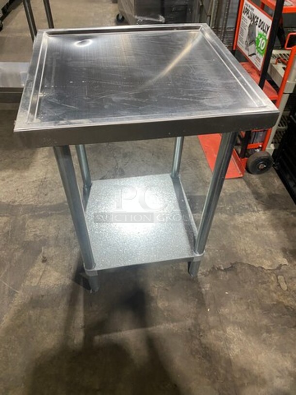WOW! NEW! Solid Stainless Steel Work Top/ Prep Table! With Storage Space Underneath! On Legs! - Image 3 of 7