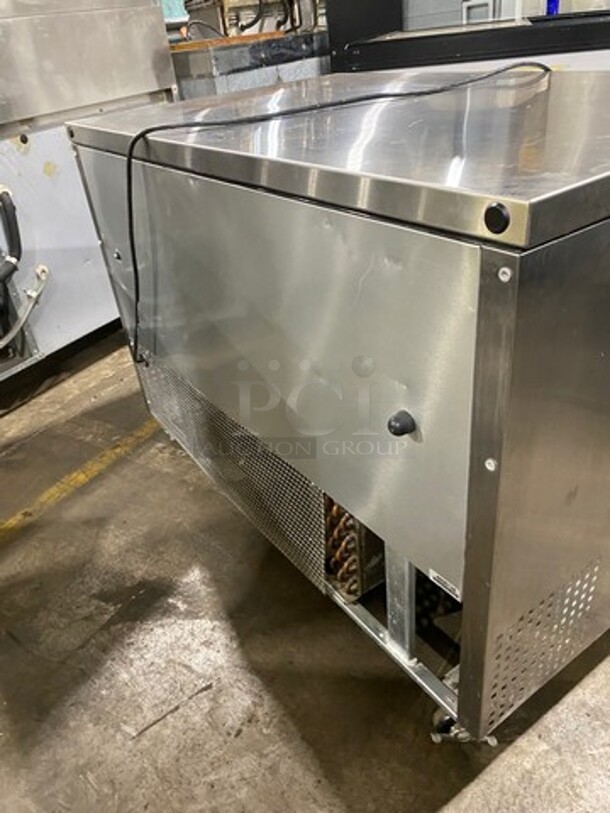 True Commercial 2 Door Lowboy/Worktop Cooler! With Poly Coated Racks! All Stainless Steel! On Casters! Model: TUC48 SN: 14806138 115V 60HZ 1 Phase - Image 4 of 8