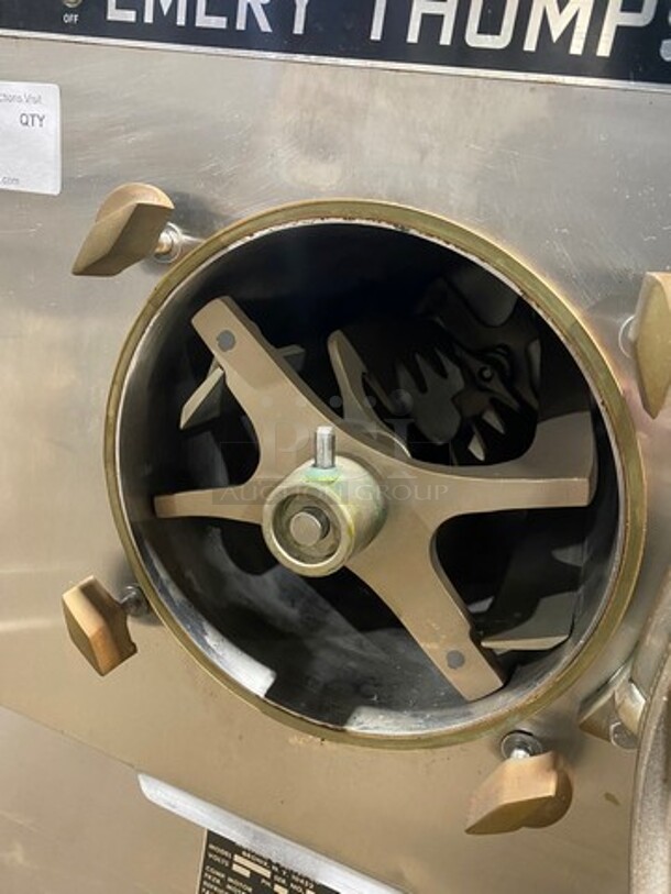 Emery Thompson Commercial Floor Style Batch Freezer! All Stainless Steel! On Casters! Model 20NW Serial 29377! 220V 3 Phase!  - Image 6 of 11