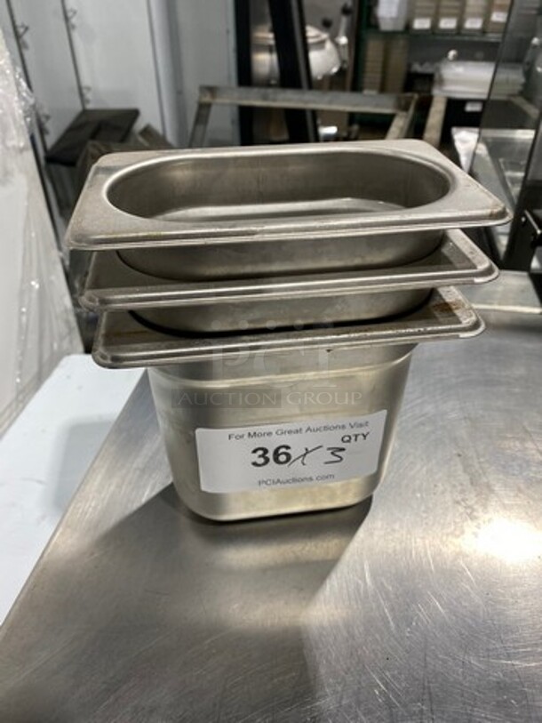 Winco Commercial Steam Table/ Prep Table Food Pans! All Stainless Steel! 3x Your Bid!