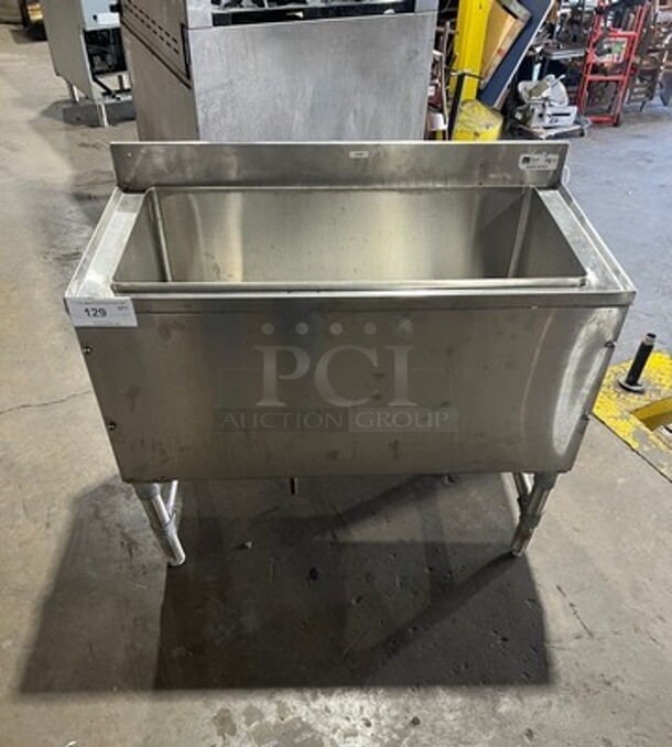 John Boos Commercial Undercounter 10 Circuit Cold Plate/ Ice Bin! With Back Splash! All Stainless Steel! On Legs! Model: EUBIB3618CP - Image 1 of 7