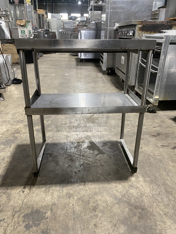 One Stainless Steel Commercial Worktable with Under Shelf! - Image 2 of 4