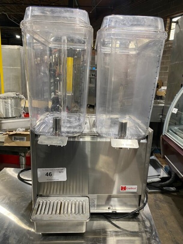 LATE MODEL! 2019 Crathco Commercial Countertop Dual Refrigerated Beverage Dispenser! Model: D253 SN: T444086 115V