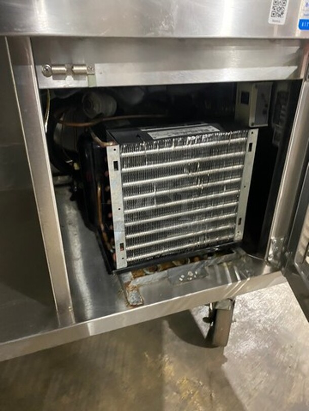 Craig Commercial Refrigerated Food Serving Station Counter/ Cold Pan! With Sneeze Guard! Stainless Steel Body! On Casters! Model: LB530SC 115V 1 Phase - Image 8 of 11