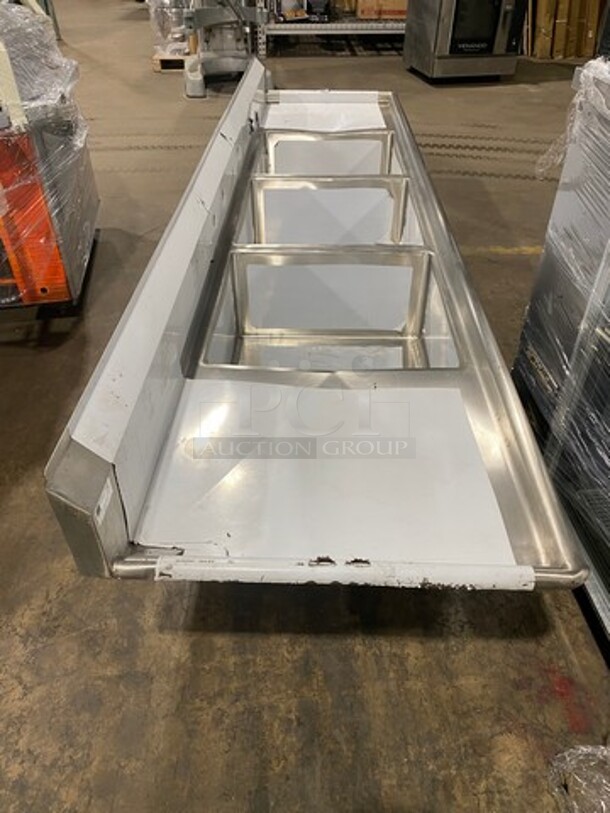 NEW! Elkay Commercial 3 Bay Dish Washing Sink! With Dual Side Drainboards! With Back Splash! All Stainless Steel! With Legs! - Image 9 of 9