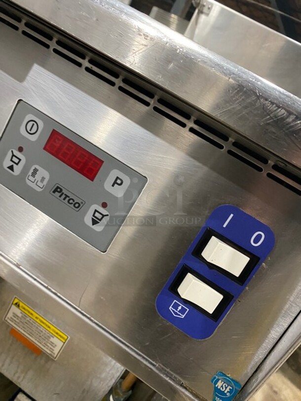 NICE! Pitco Electric Powered Commercial Pasta Cooker/Rethermalizer! With Backsplash! All Stainless Steel! On Legs! Model: SRTE SN: E13ME069897 208V 60HZ 1 Phase - Image 8 of 9