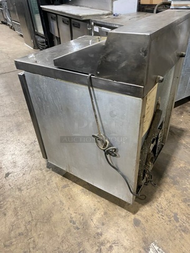 Continental Commercial Refrigerated Sandwich Prep Table! With Single Door Storage Space Underneath! All Stainless Steel! Model: SW278 SN: 13587220 115V 60HZ 1 Phase - Image 4 of 9
