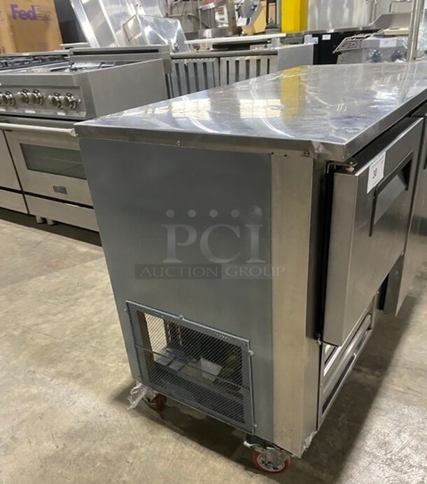 Cool Tech Commercial 2 Door Lowboy/ Worktop Cooler! Stainless Steel! On Casters! - Image 3 of 9