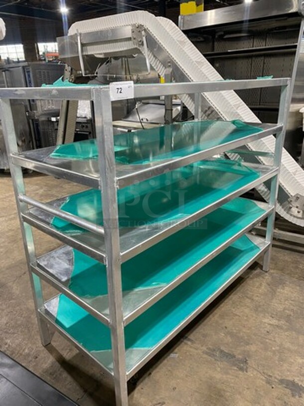 NEW! Solid Stainless Steel 5 Tier Shelf Unit! On Legs! - Image 2 of 7