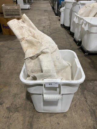 White Poly Open Ingredient Bin! With Ingredient Bag!