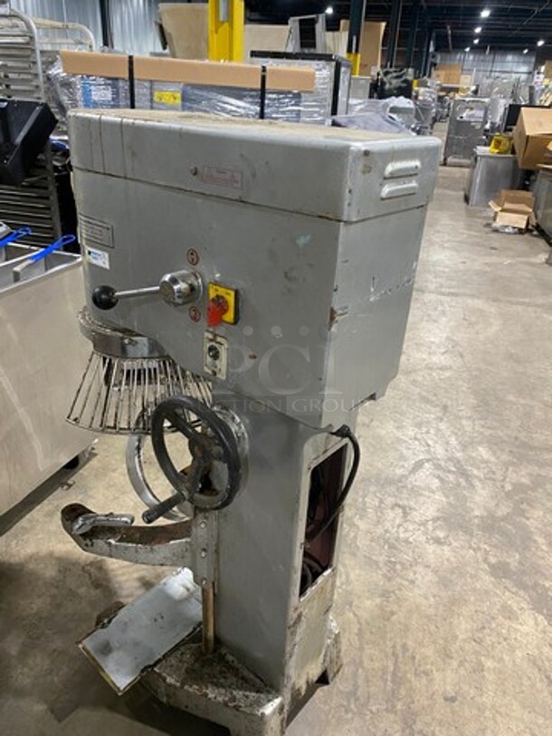 Precision Mixers Commercial Floor Style Planetary Mixer! With Bowl Guard! With Spiral Hook Attachment! Model: V60 SN: 62595 220V60HZ 3 Phase - Image 5 of 7