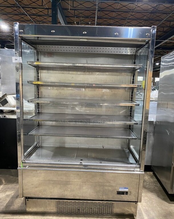 2015 Karlos Stainless Steel Commercial Grab N Go Open Merchandiser! On Casters! MODEL 1250 M2 SN: 43670 230V  - Image 1 of 10