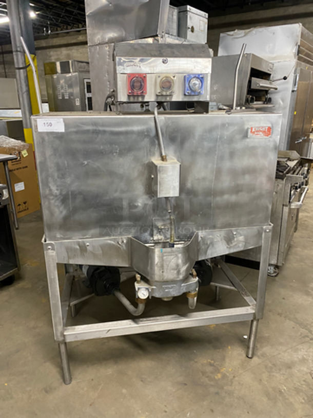 Knight Commercial Double Pass-Through Straight Dishwasher! All Stainless steel! On Legs! Model: KLE235D SN: D20226 115V 60HZ 1 Phase - Image 1 of 11