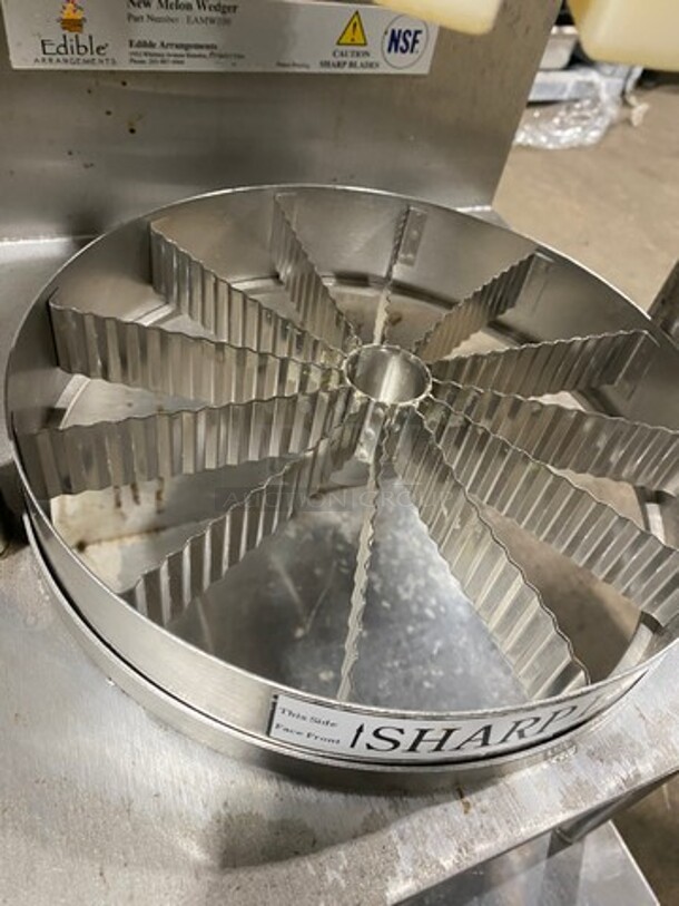 NICE! ALL ONE MONEY! Edible Arrangements Commercial Fruit/Vegetable Slicer/Cutter Machine! All Stainless Steel! With Slicer/Cutter Shape Attachments! Perfect For Edible Arrangements! - Image 5 of 9
