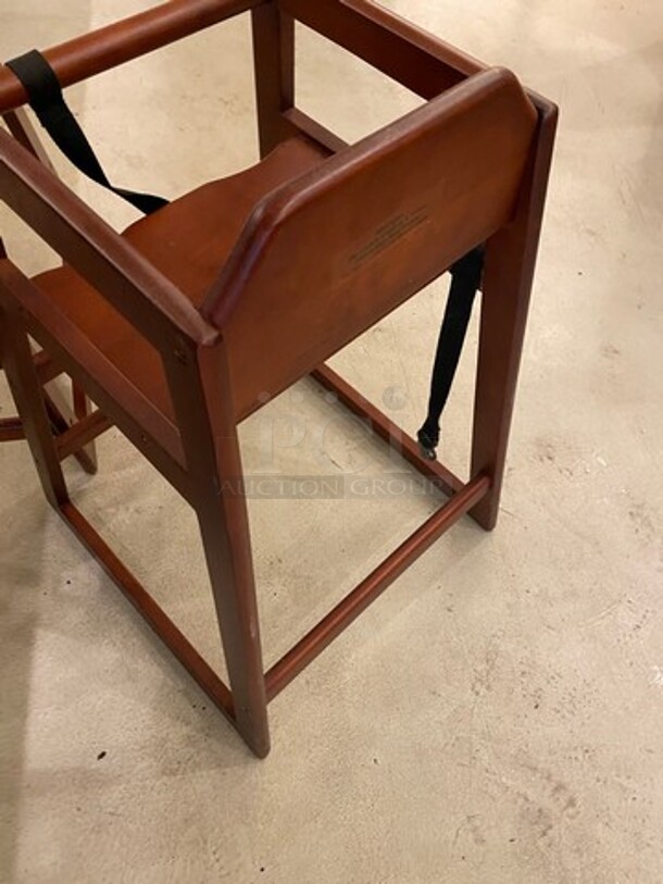 Wooden Highchair! With Child Safety Straps! 2x Your Bid! - Image 5 of 7