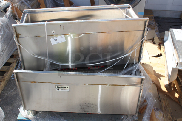 BRAND NEW SCRATCH & DENT! Regency 18" x 36" Underbar Ice Bin with 7 Circuit Post-Mix Cold Plate and Bottle Holders - 79 lb. 18-1/2x36x33 3x Your Bid - Image 3 of 6