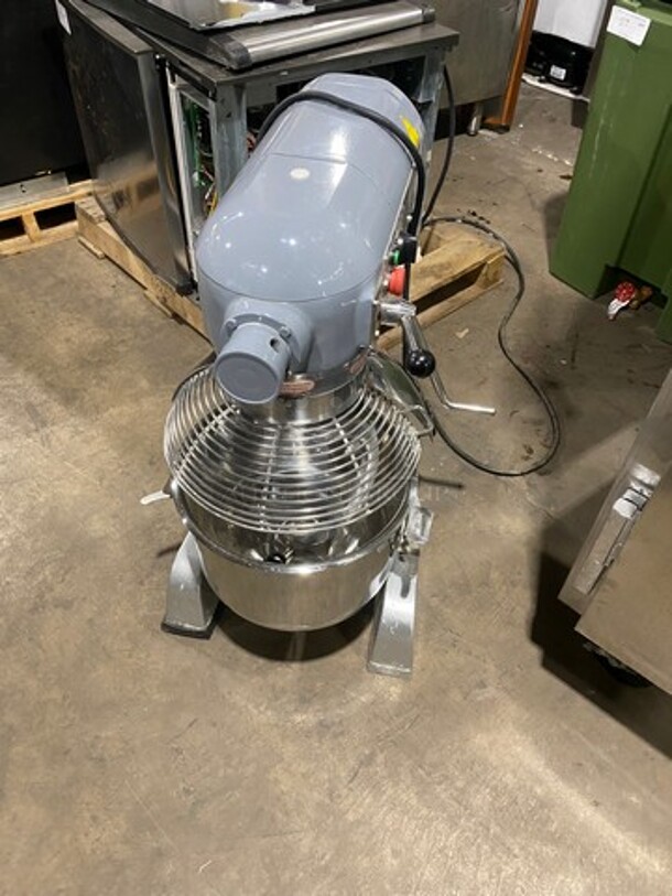 Black Diamond Commercial Planetary Mixer! With Mixing Bowl And Bowl Guard! With Spiral Hook Attachment! Model: BDPM20 SN: 2012121 120V 60HZ 1 Phase