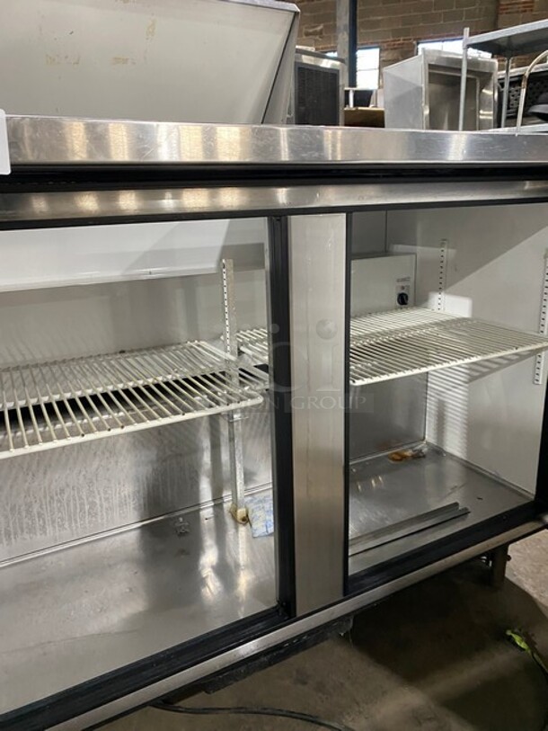 COOL! True Commercial Refrigerated Sandwich Prep Table! With 2 Door Underneath Storage Space! All Stainless Steel! On Casters! Model: TSSU4808 SN:4940880 115V 1PH - Image 6 of 9