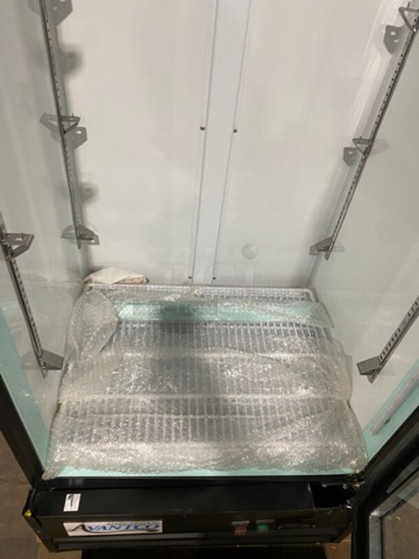 SCRATCH-N-DENT! Avantco Commercial Single Door Reach In Cooler Merchandiser! With View Through Door! Model: 178GDC15HCB SN: 7629310421082430 - Image 6 of 12