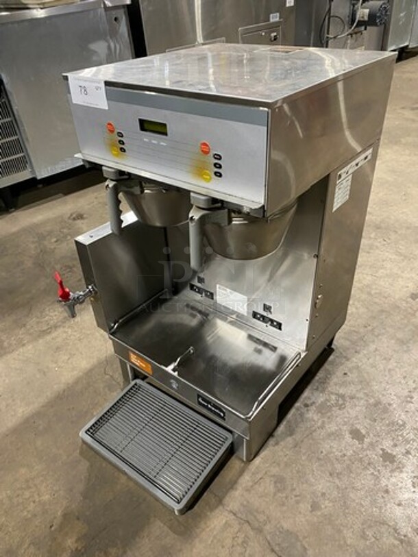 Bunn Commercial Countertop Dual Coffee Brewing Machine! All Stainless Steel! On Small Legs! Model: DUALSHDBC SN: DUAL128596 120/208V 60HZ 1 Phase - Image 9 of 9